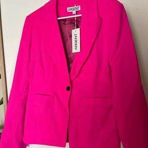 Argent x Supermajority Bright Pink Suit Jacket